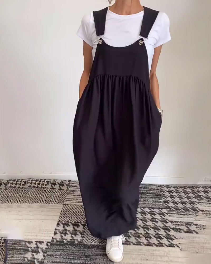 CAMILLE | Fließendes ärmelloses Casual-Chic Kleid