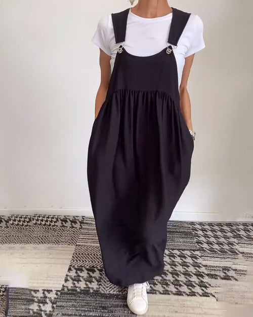 Camille | Fließendes ärmelloses Casual-Chic Kleid