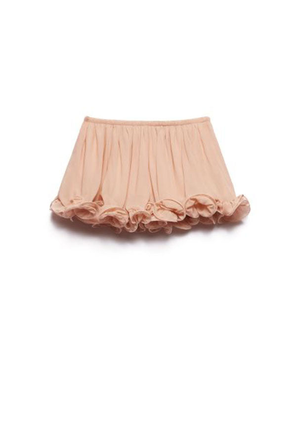Romantic Drama – Shorts mit welligen Volants und elastischer Taille