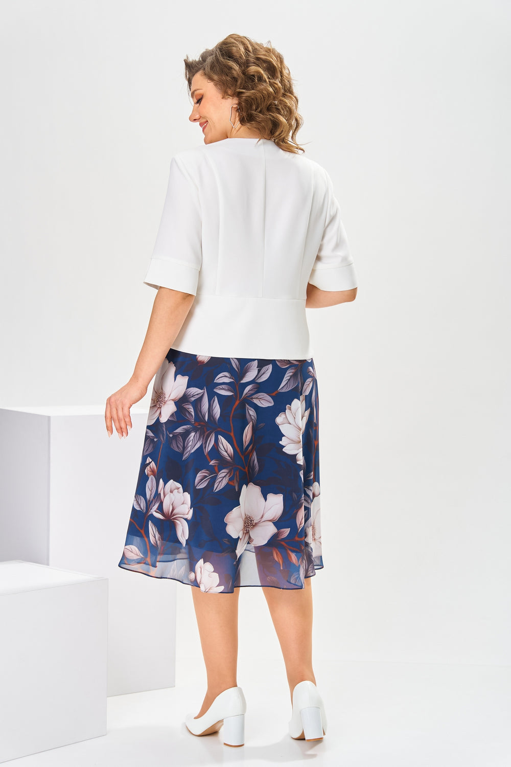 Logan | Premium Kleid aus Baumwolle und Seide