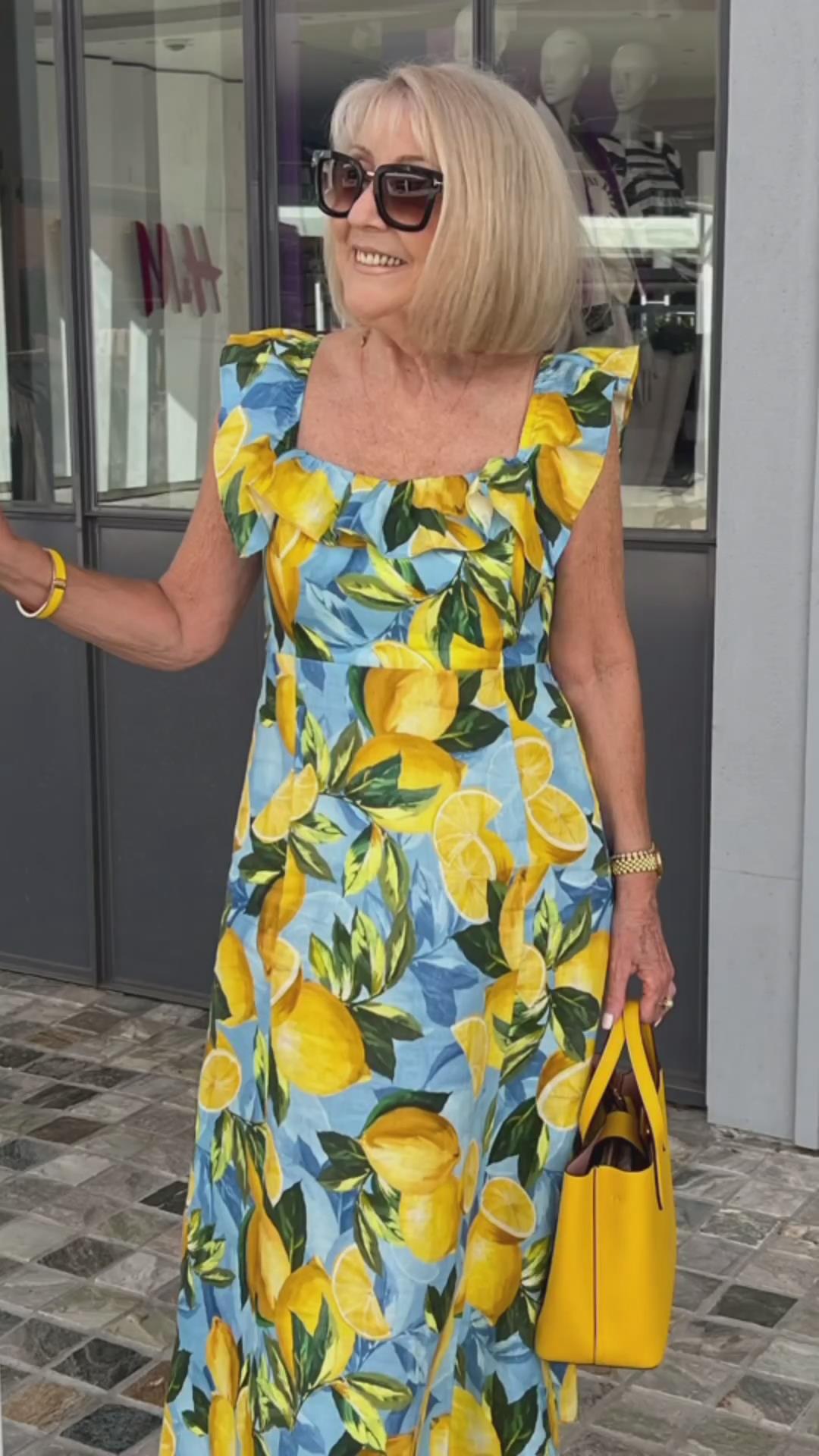 VanDeZaar® | Limón – Sommerkleid mit Zitronenprint