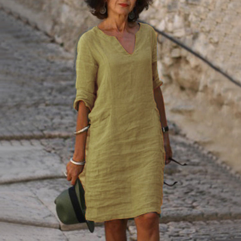 Josette™ – Elegantes Kleid mit V-Ausschnitt