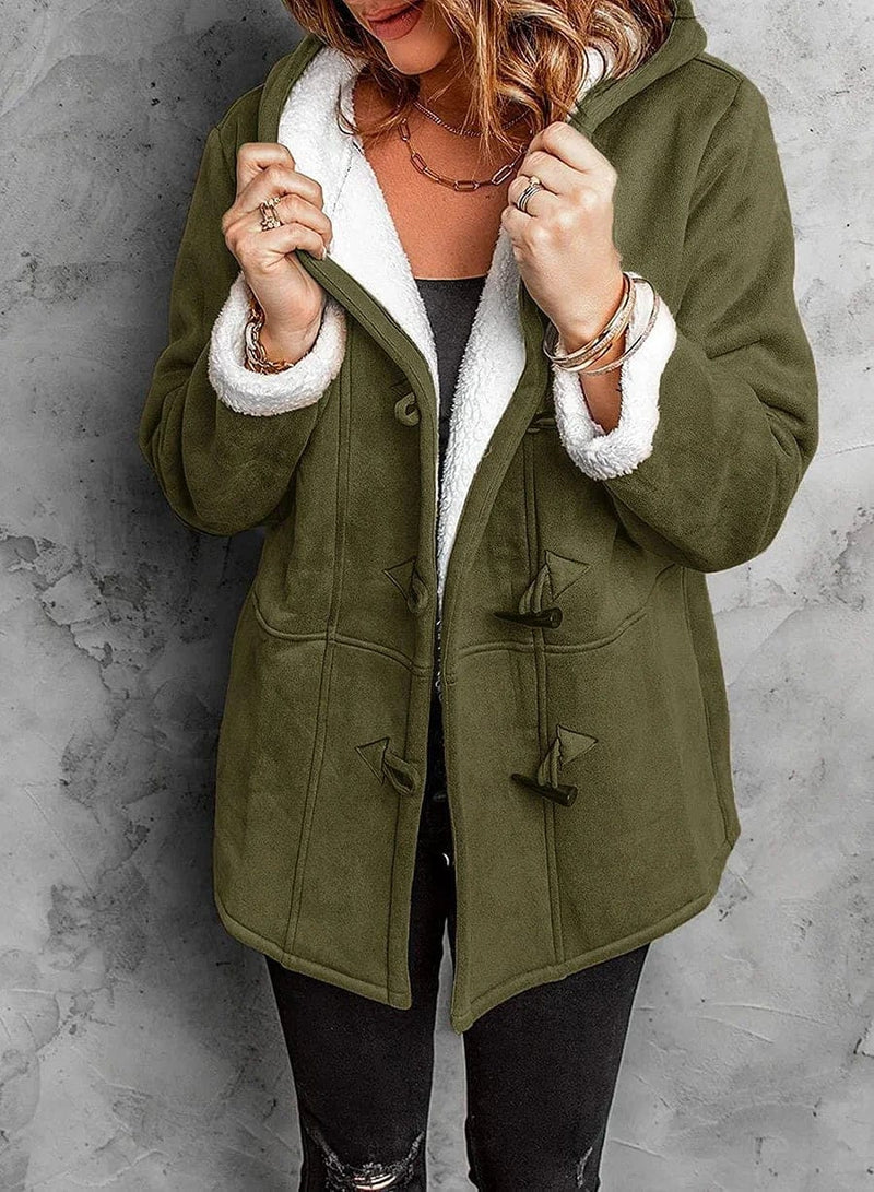 Charlotte | Gefütterter Kapuzenmantel aus Fleece