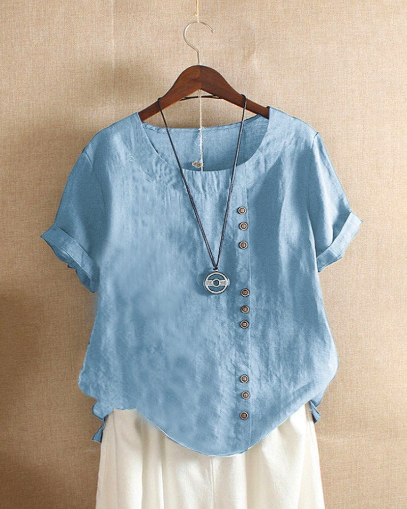 Noelle™ | Lässige Schlichte Bluse