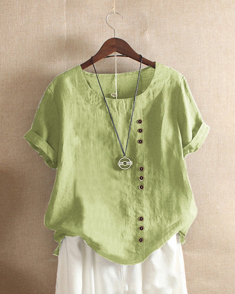Noelle™ | Lässige Schlichte Bluse