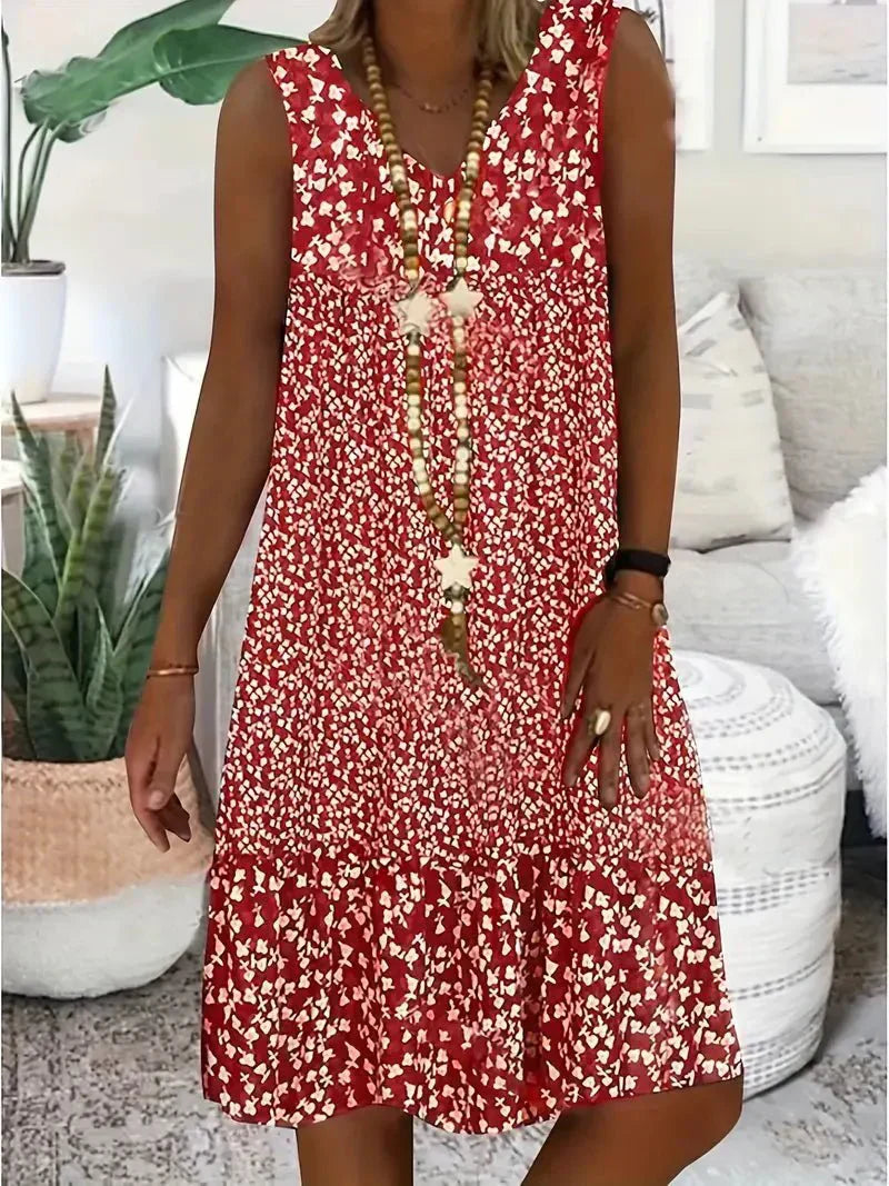 Briar – Ärmelloses Kleid mit Blumenmuster