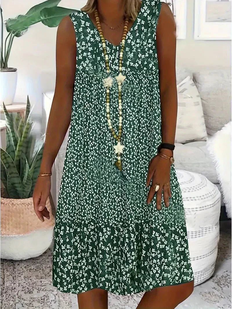 Briar – Ärmelloses Kleid mit Blumenmuster