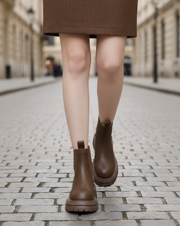 Nelly | Goldbraun Stiefelette