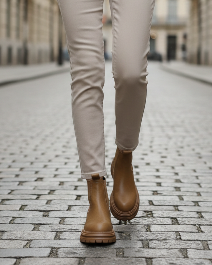 Nelly | Goldbraun Stiefelette