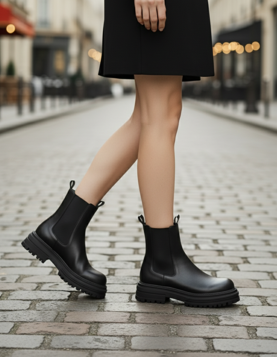 Nelly | Goldbraun Stiefelette