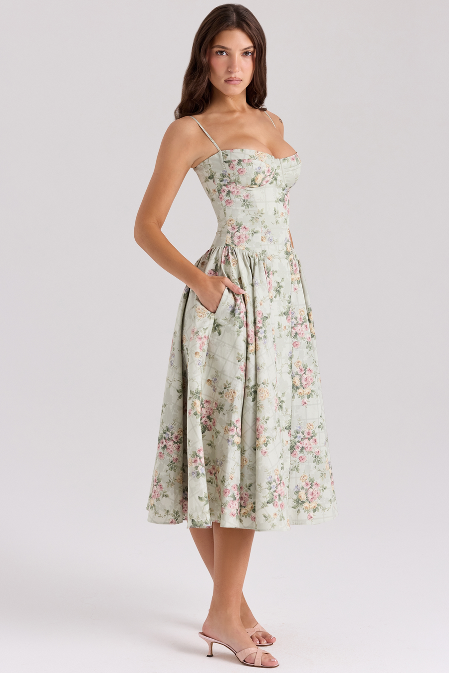 Coralie Florales Korsettkleid