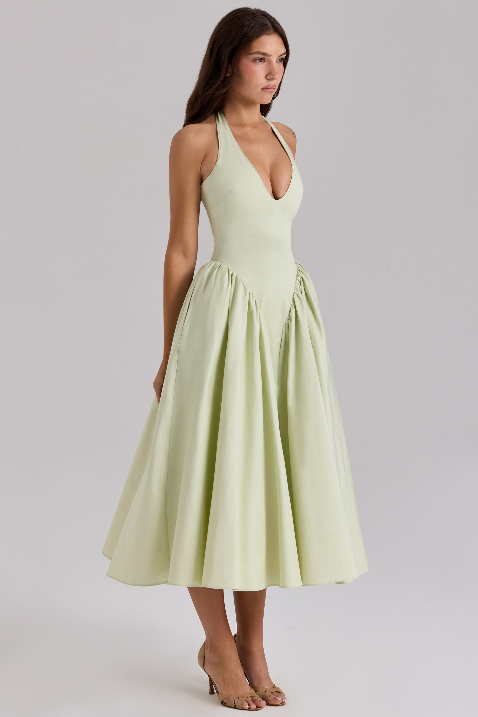 Liana™ | Gerafftes Midikleid