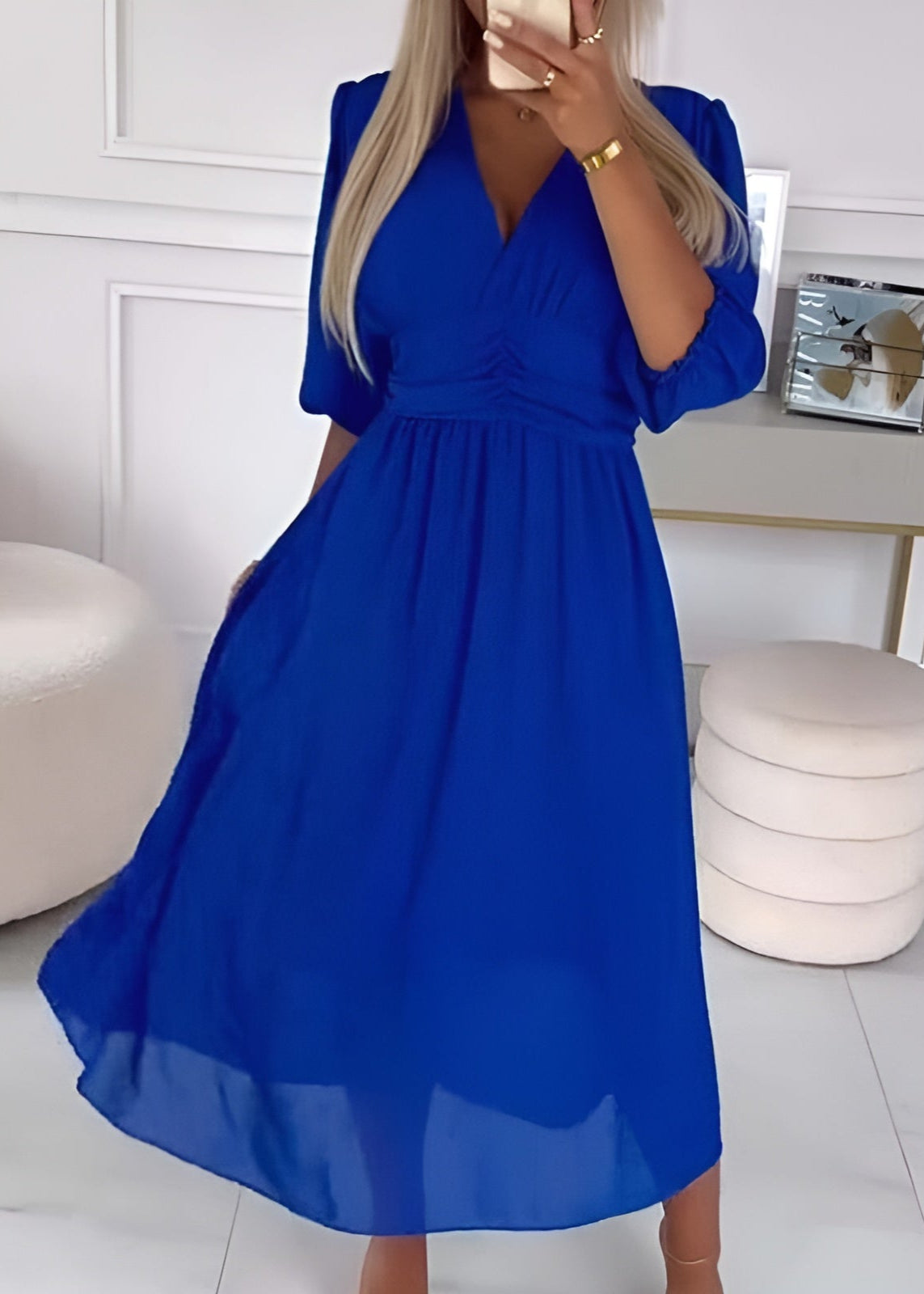 Gaby – Leichtes, seidiges Chiffonkleid