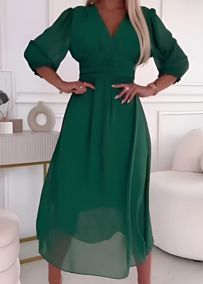 Gaby – Leichtes, seidiges Chiffonkleid