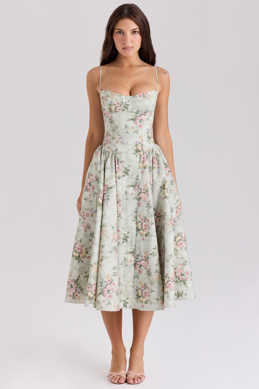 Coralie | Florales Korsettkleid