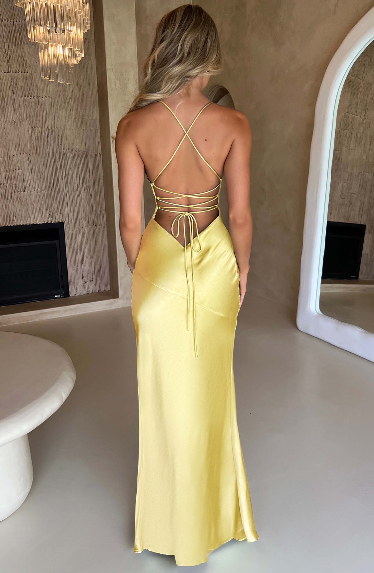 Meliva™ | Maxikleid mit hohem Schlitz
