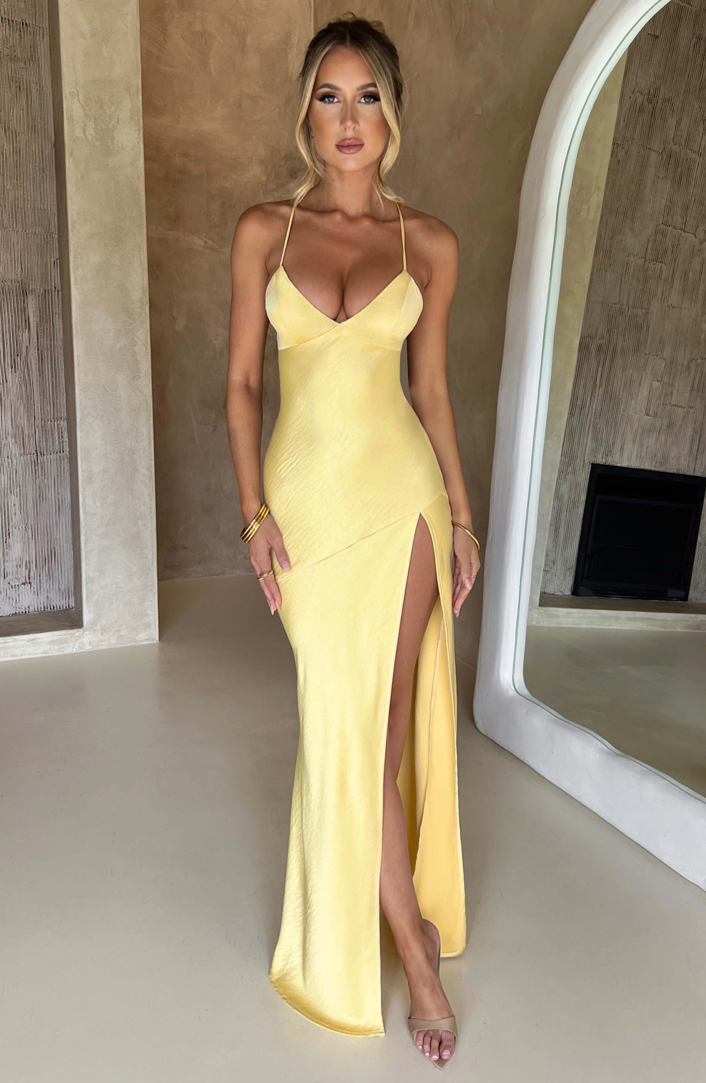 Meliva™ | Maxikleid mit hohem Schlitz