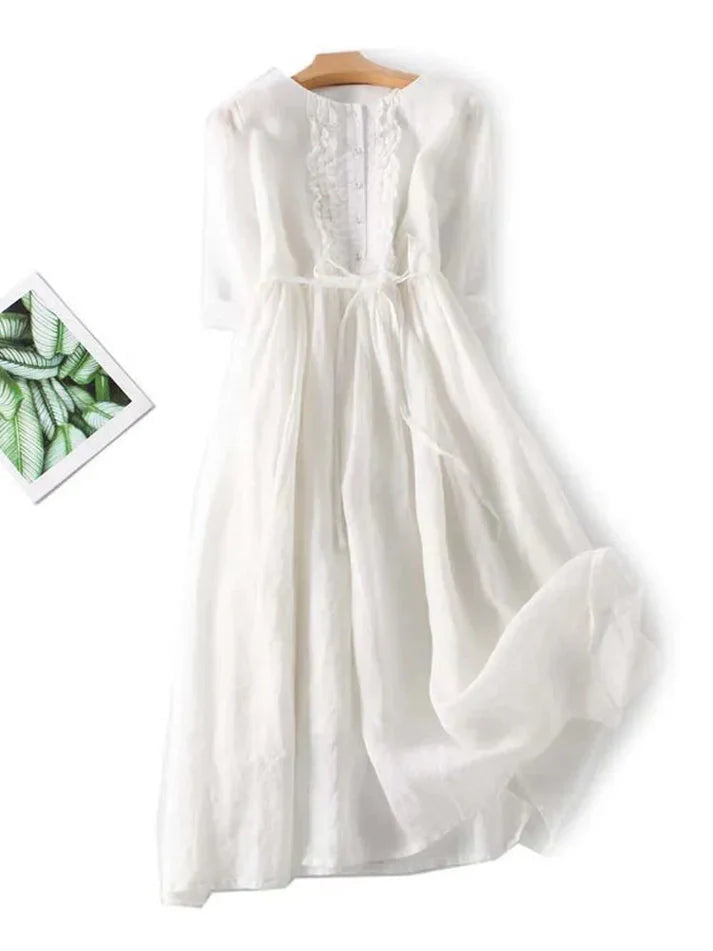 Sadie™ | Zeitloses Leinen-Sommerkleid
