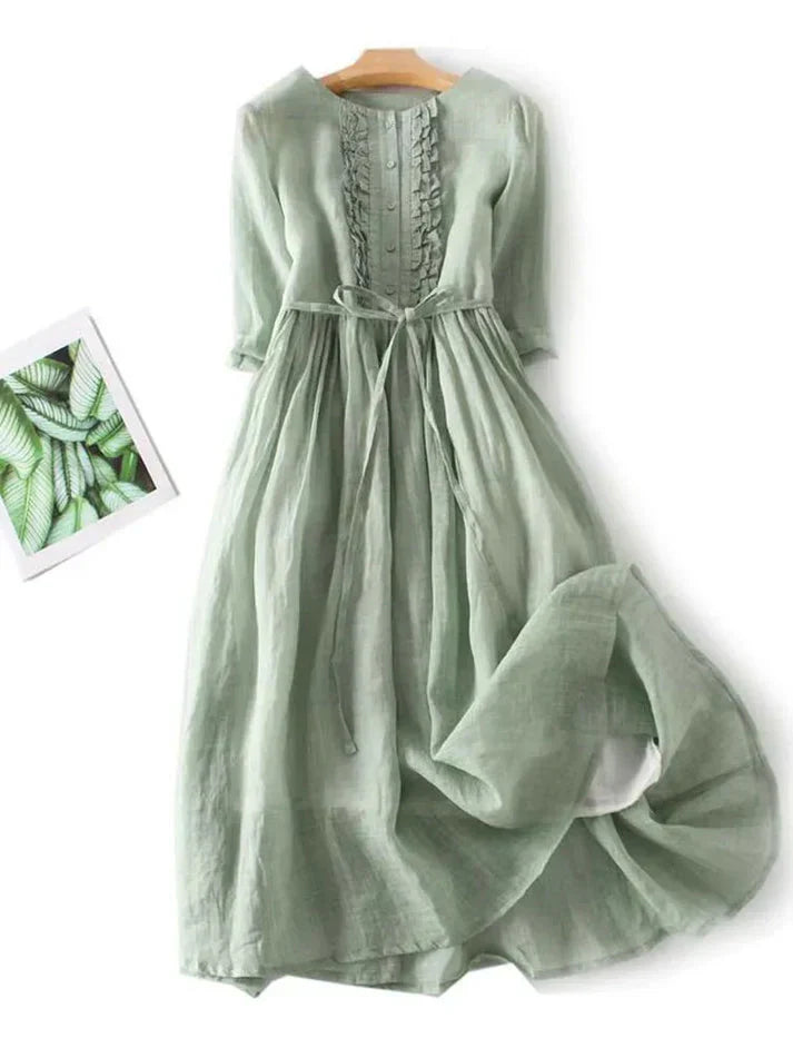 Sadie | Zeitloses Leinen-Sommerkleid