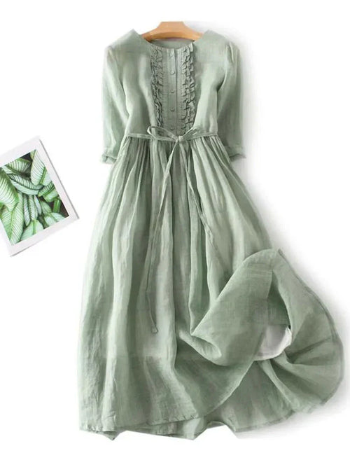 Sadie Linen Summer Dress