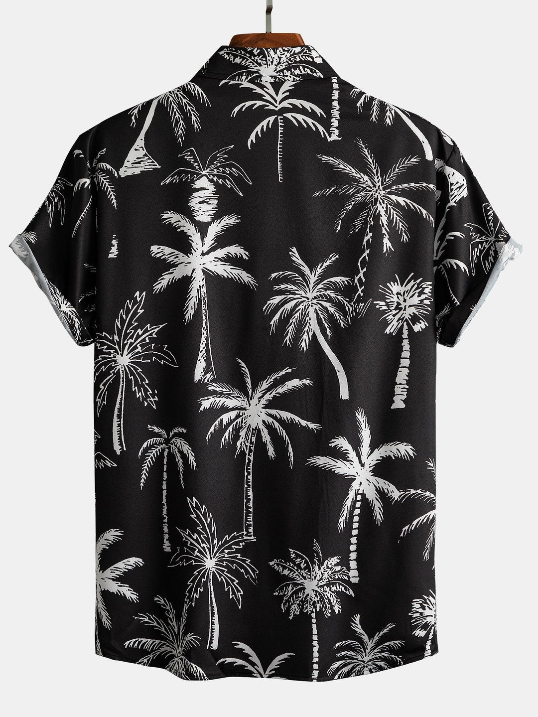 Hemd mit Palmen-Print und Badehose mit Knopfleiste