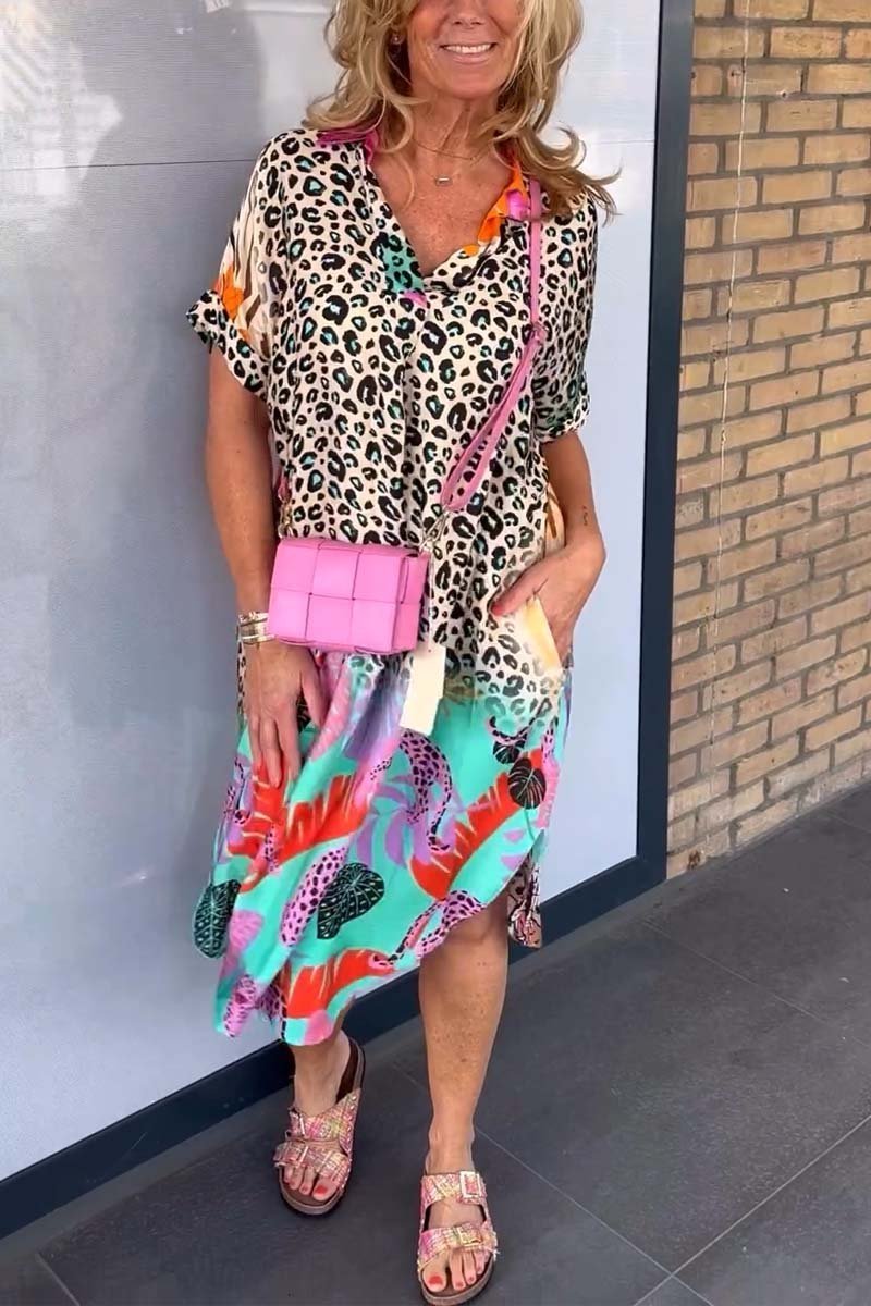 Amara Relaxed Fit Leopard Print Dress