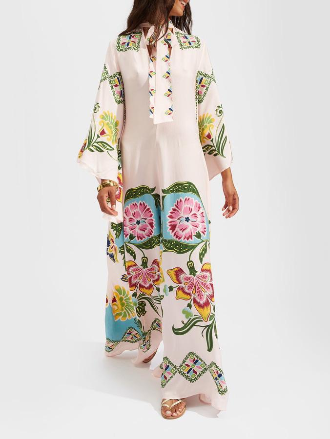 Eileen - Florales Maxikleid mit langen Ärmeln