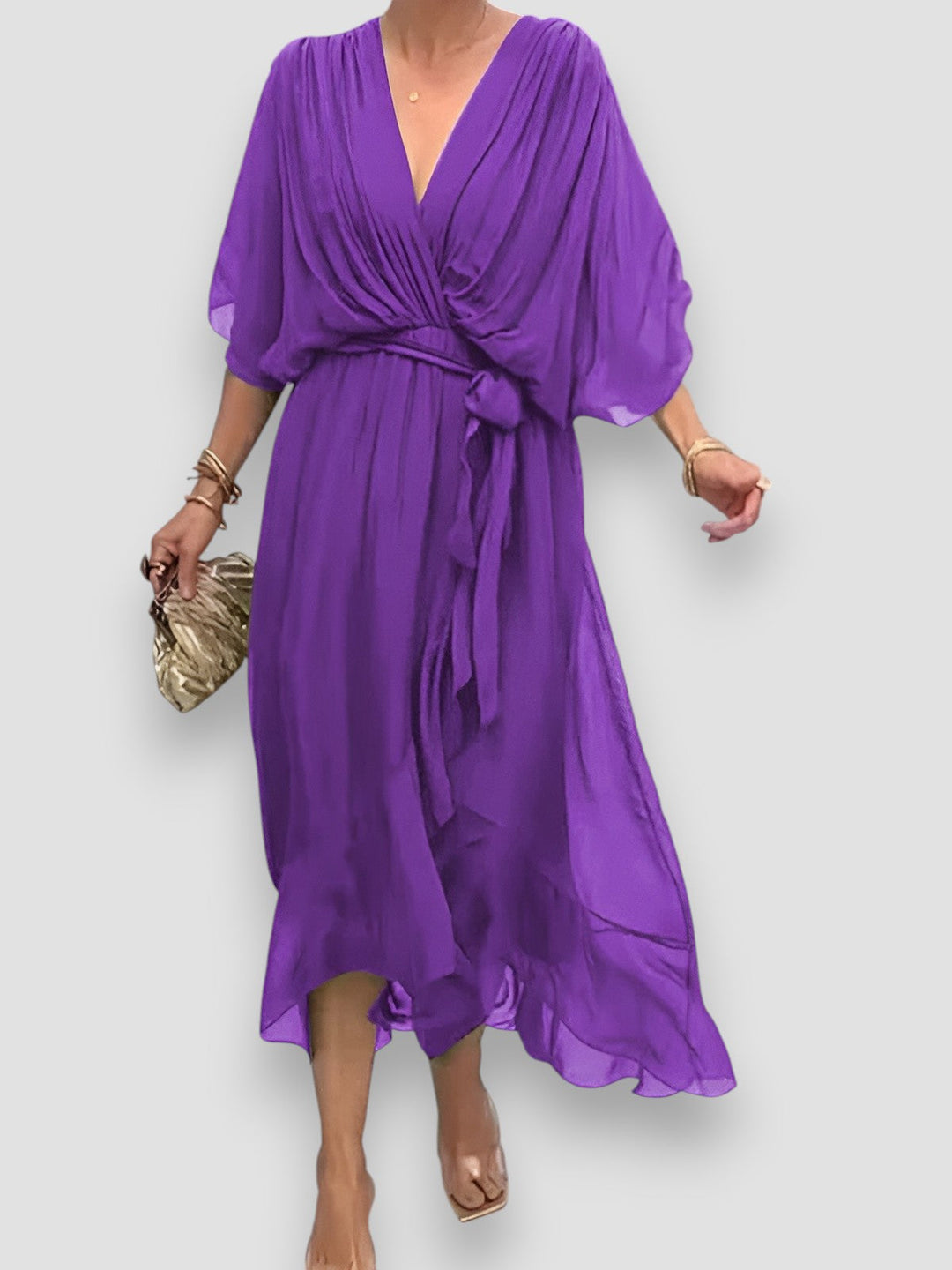 Carmen | Kleid mit V-Ausschnitt