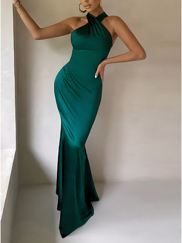 Solenyra | Neckholder-Maxikleid