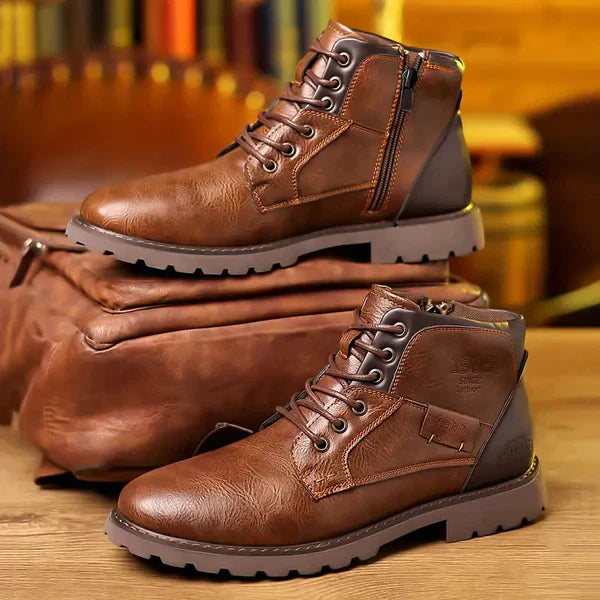 Owen™ | Langlebige Leder-Kampfstiefel