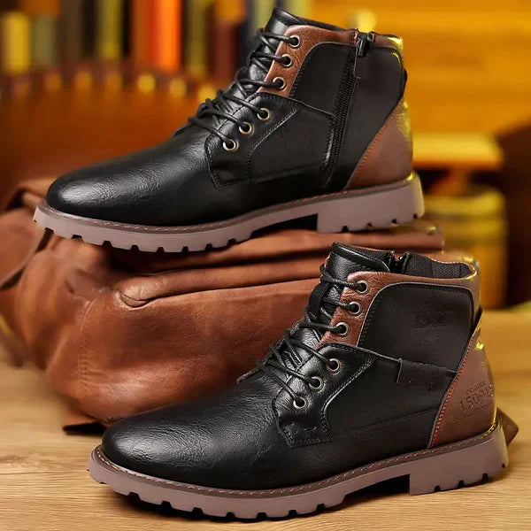 Owen™ | Langlebige Leder-Kampfstiefel