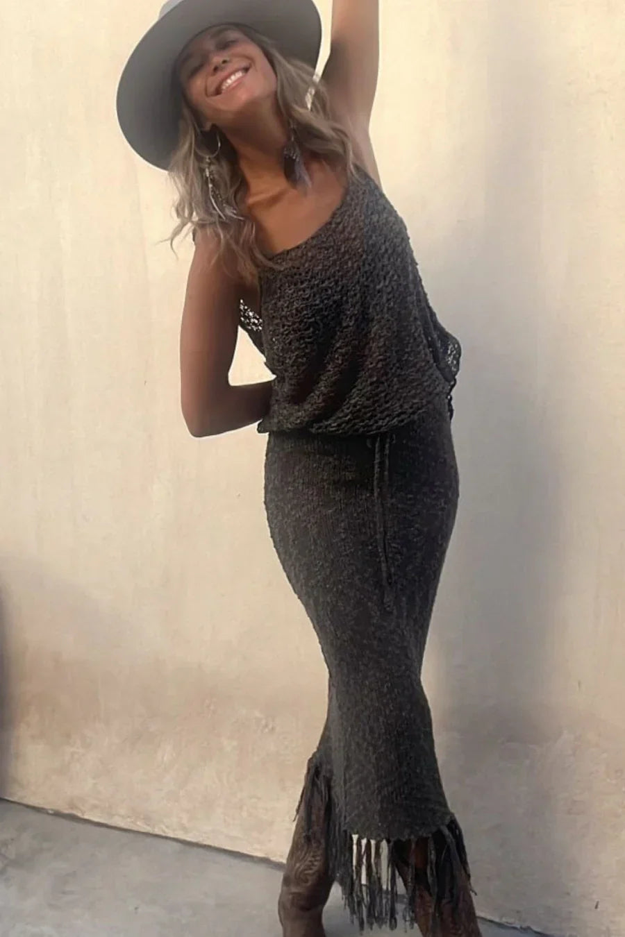 Lilian – Boho-Kleid mit Häkelspitze