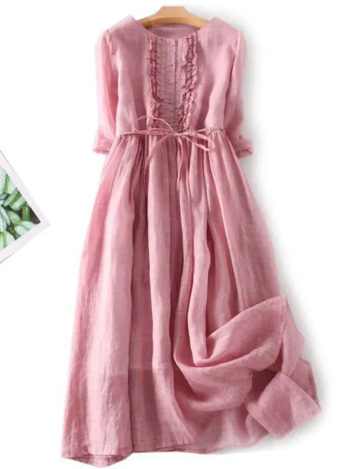 Sadie | Zeitloses Leinen-Sommerkleid