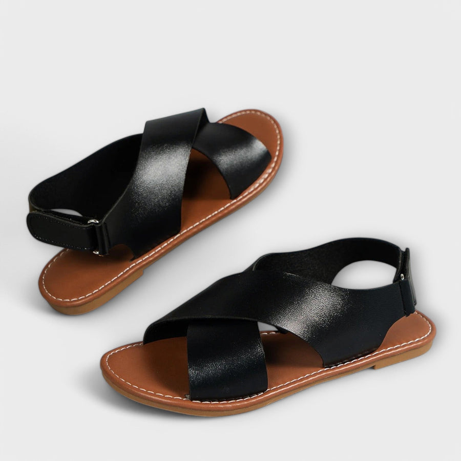 Inga Strappy Buckle Summer Adjustable-Strap Sandals