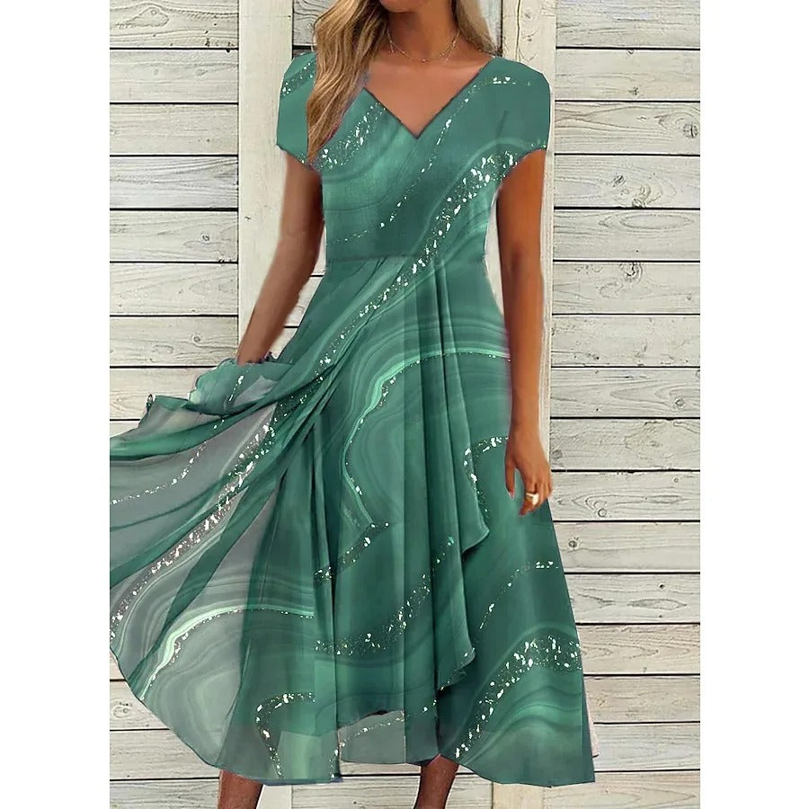 Eliana™ | Elegantes Kleid mit V-Ausschnitt