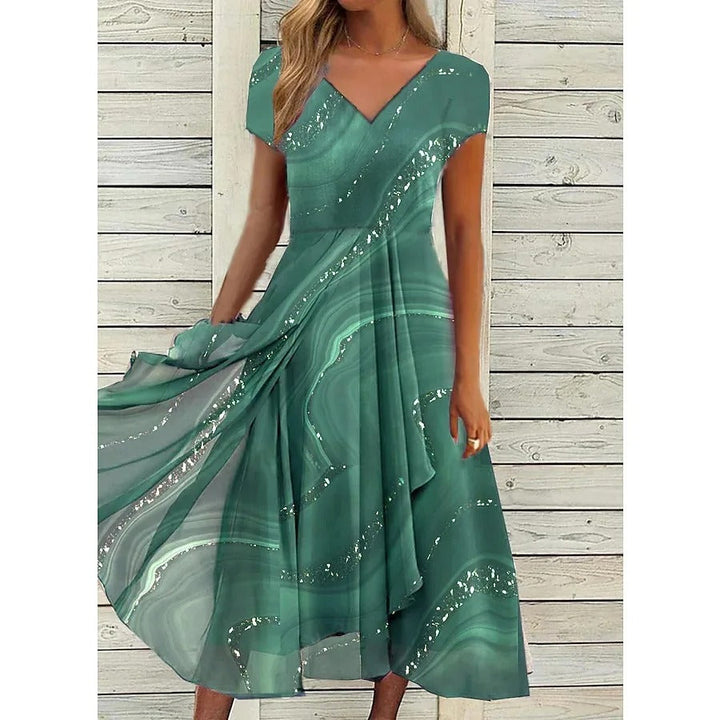 Eliana™ | Elegantes Kleid mit V-Ausschnitt