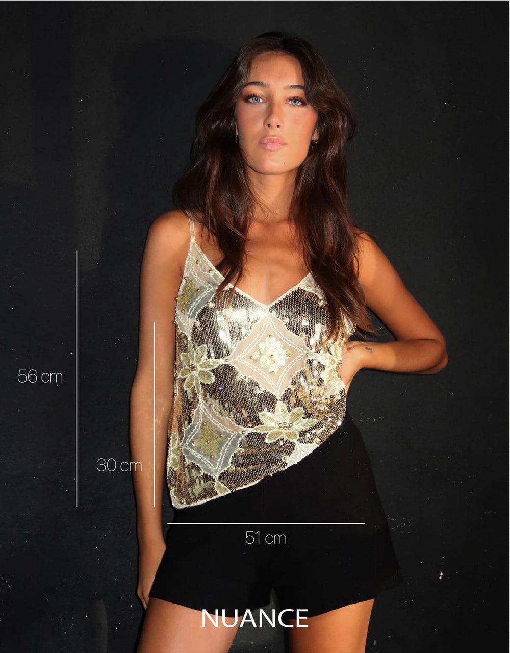 Stella | Pailletten-Top