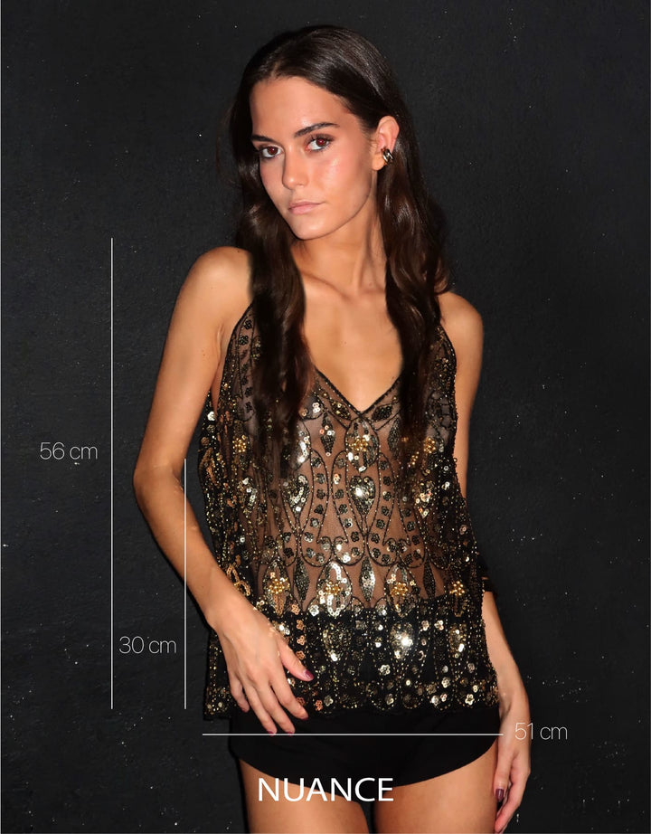 Stella™ | Pailletten-Top