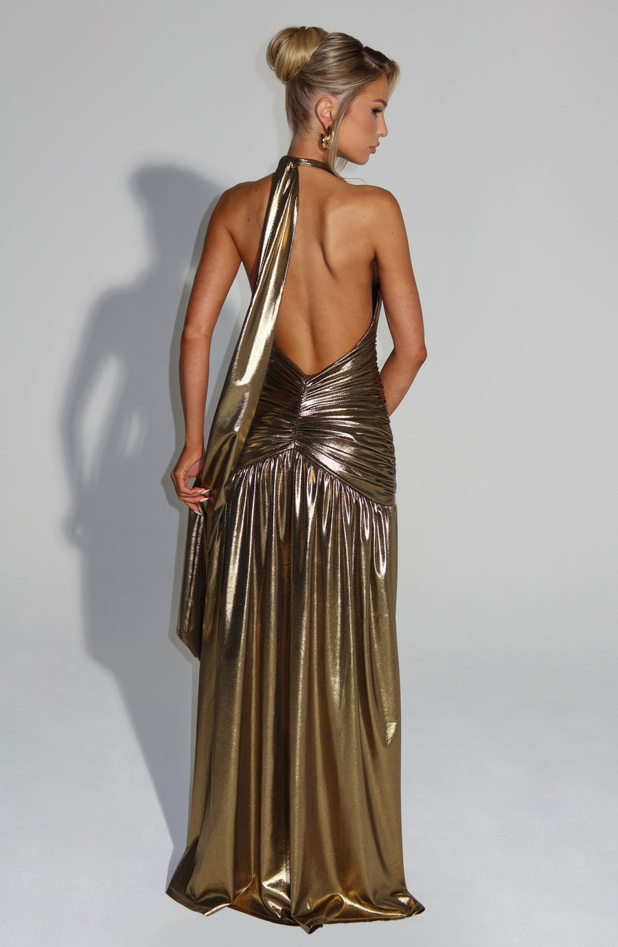 Solene Draped Maxi Dress