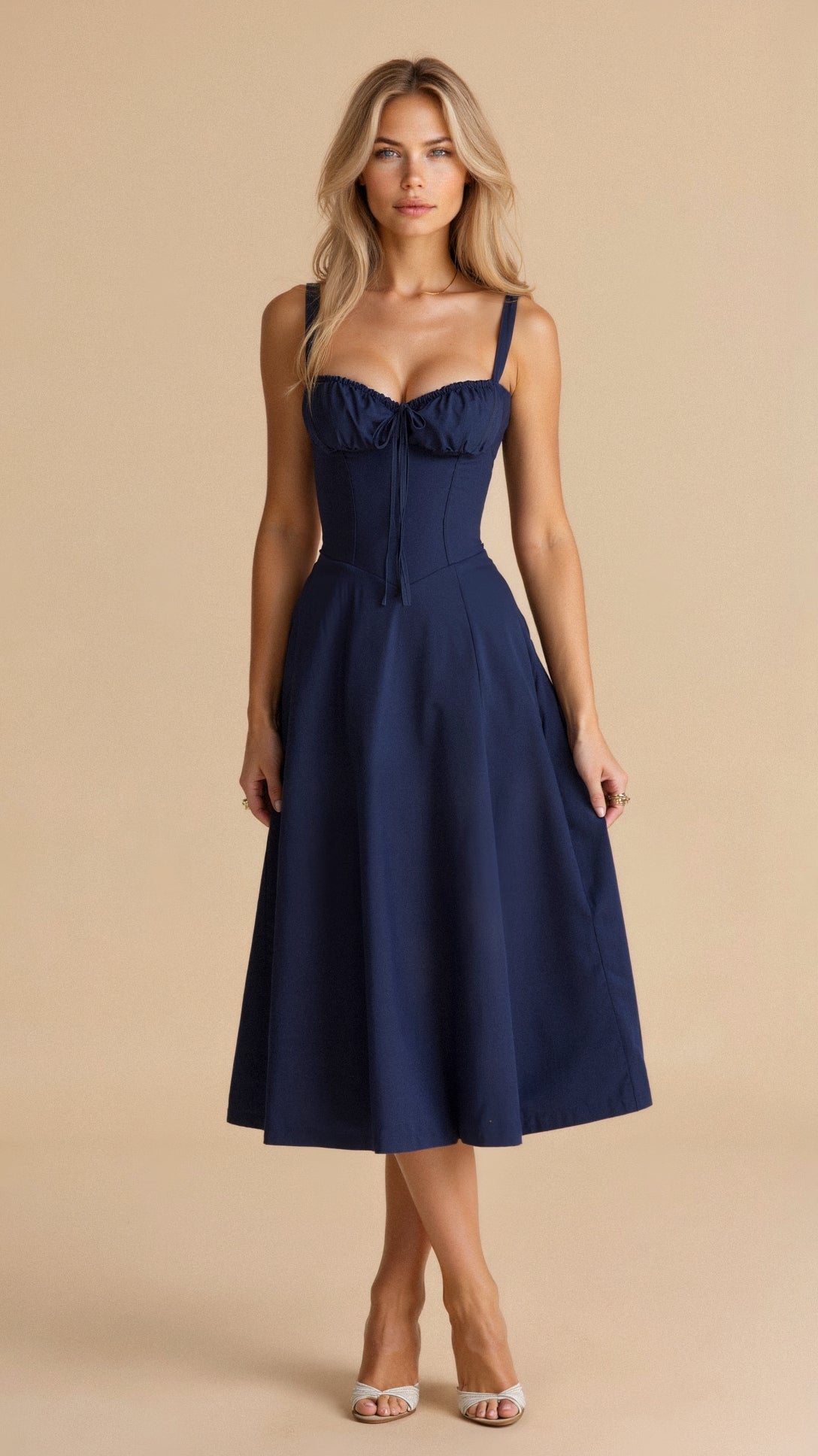 Alina | Elegantes Taillenkleid – Figurbetont & schick