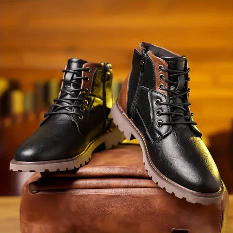 Owen™ | Langlebige Leder-Kampfstiefel