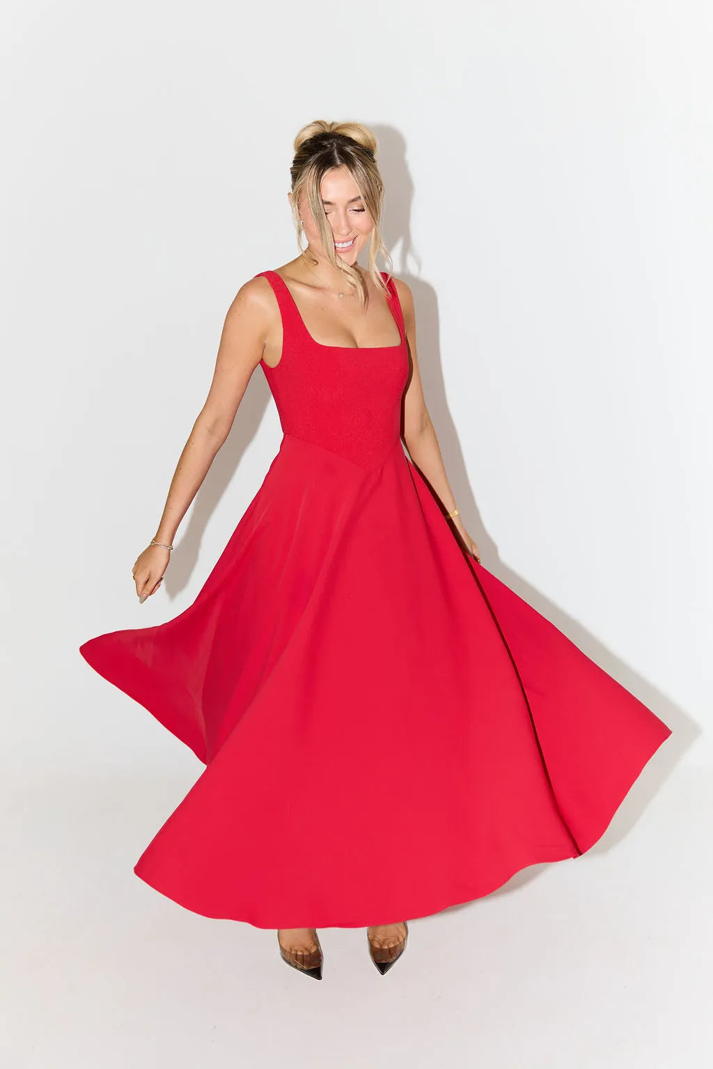 YARA-BELLE | Midikleid mit hoher Taille