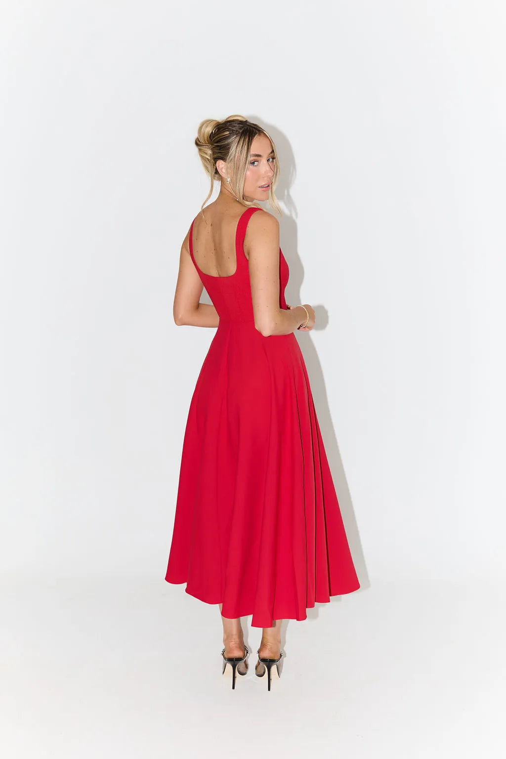YARA-BELLE | Midikleid mit hoher Taille