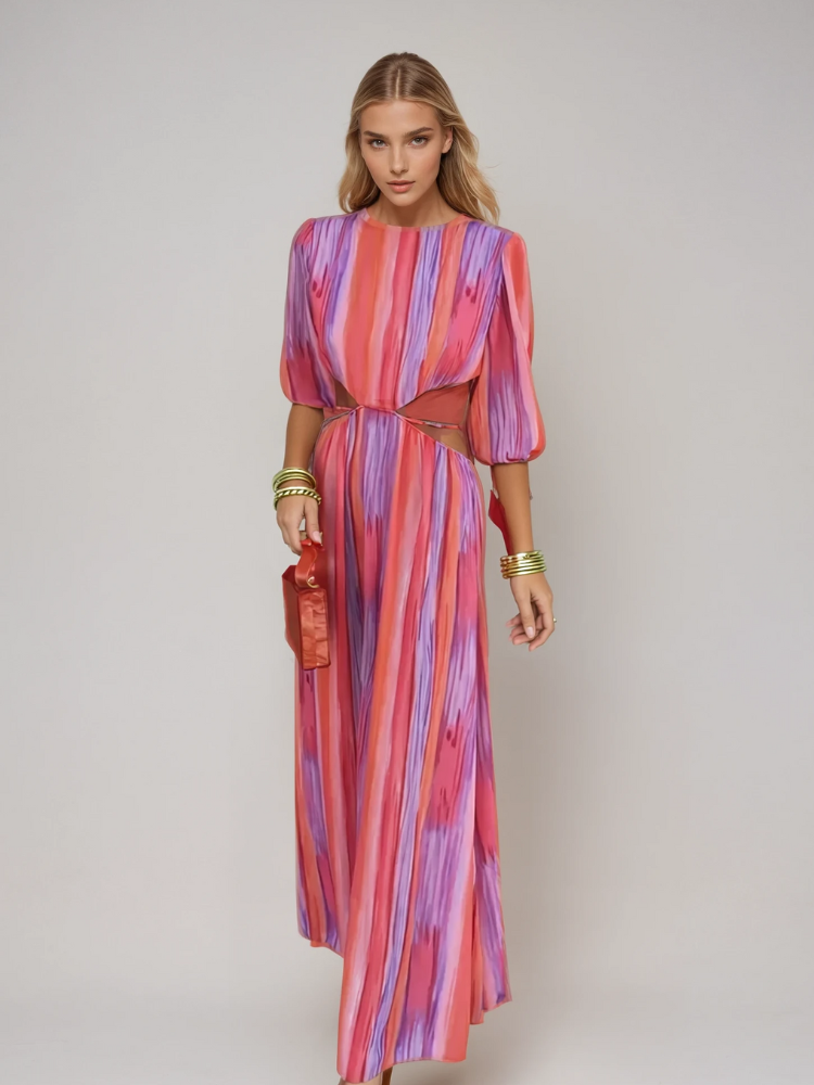 SABELLA | ELEGANTES MAXIKLEID MIT RÜCKENAUSSCHNITT