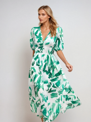 ELIZABETH | LOCKERES MIDIKLEID MIT V-AUSSCHNITT