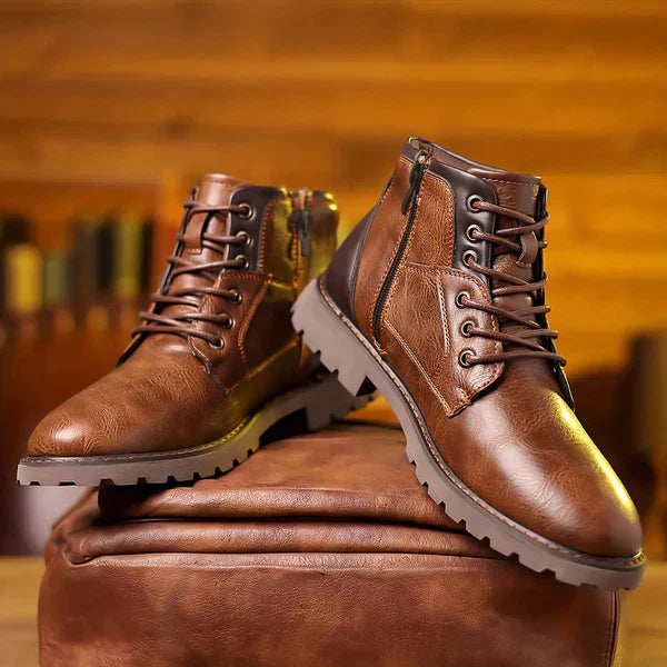 Owen™ | Langlebige Leder-Kampfstiefel