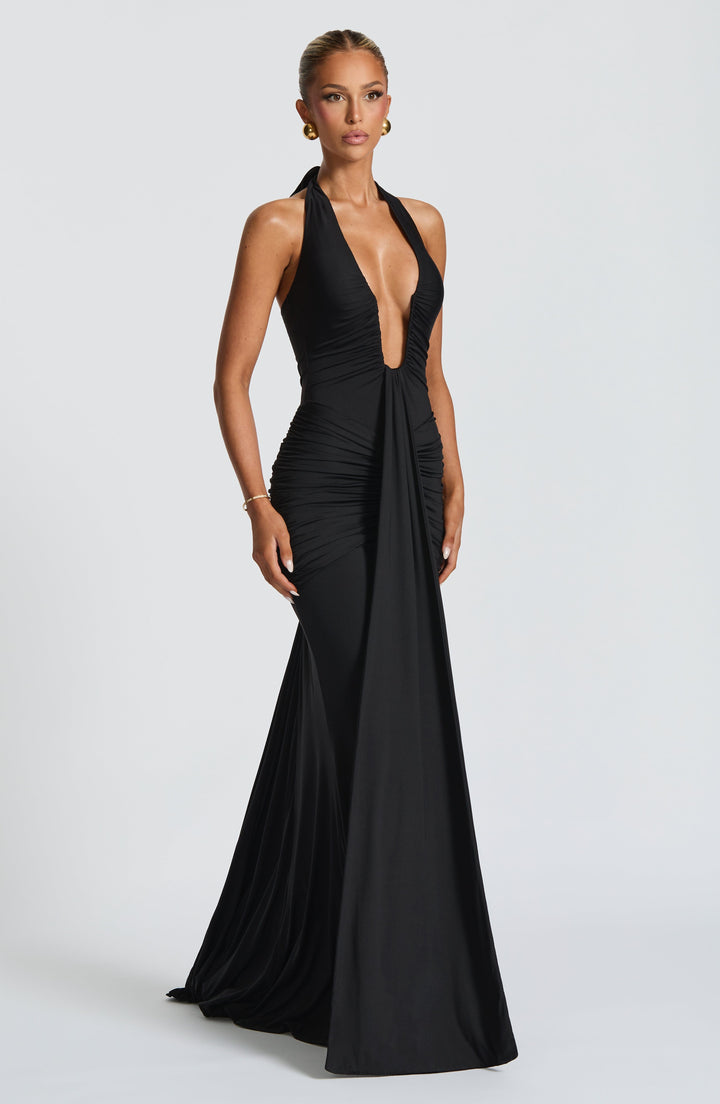 Bria | Fließendes Maxikleid Whisper Trail