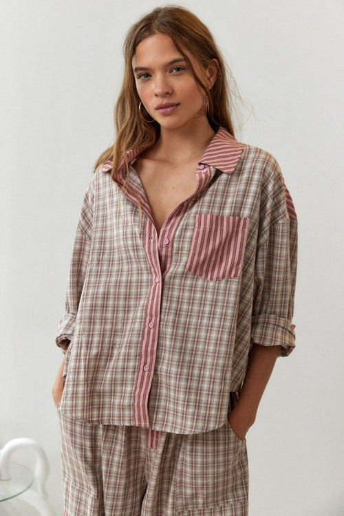 Payton Traumhafter Pyjama-Set - Rosa