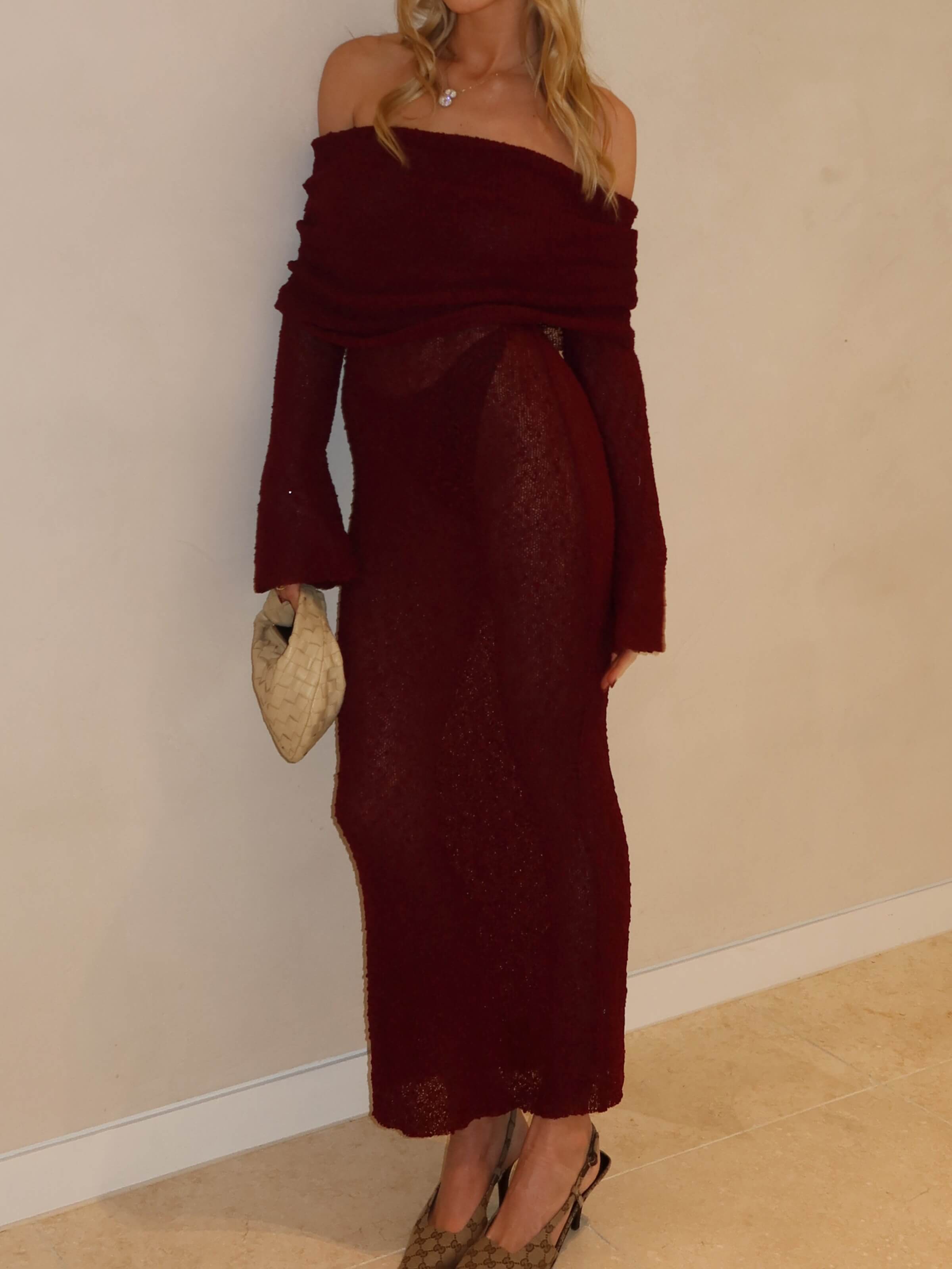 Kenvira™ | Schulterfreies Kleid