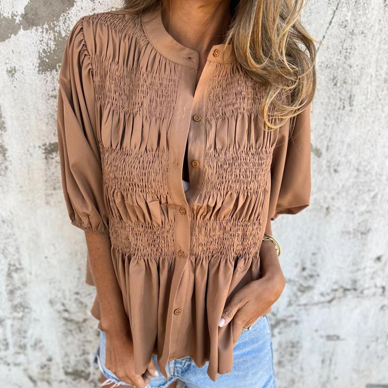 VanDeZaar® | Bluse im Ibiza-Stil